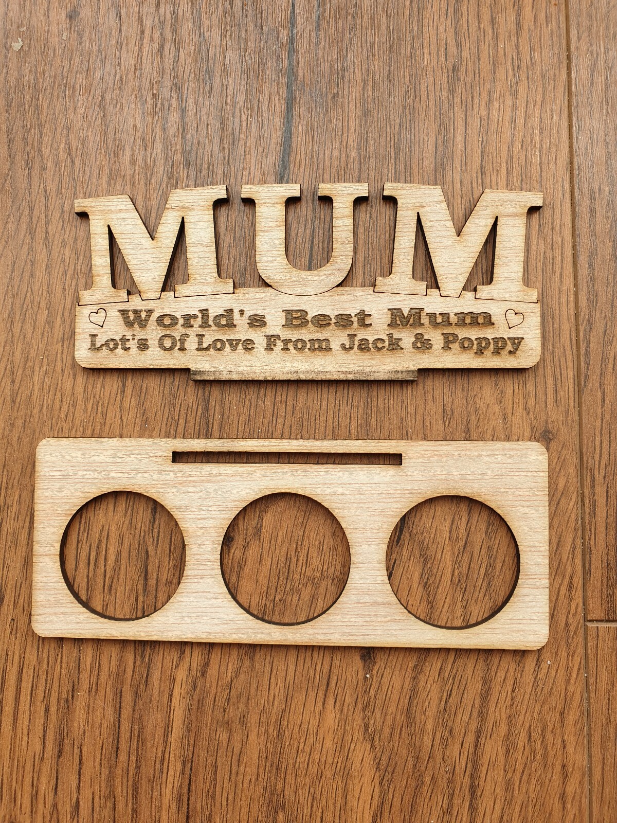Personalised Mothers Day Birthday Gift Mum Tea Light Candle Holder