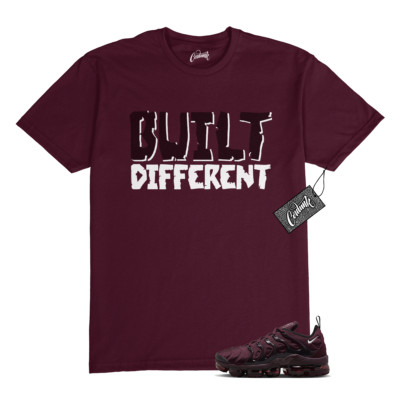 VaporMax Night Maroon Burgundy Cedar White Black Plus Air T Shirt Match BUILT