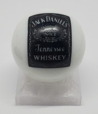 Jack Daniels Sign 1" Glass Logo Marble w/ Stand