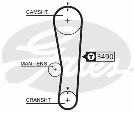 GATES 5637XS Timing Belt Compatible with Maruti Suzuki Models