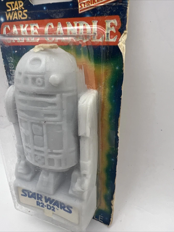Vela de bolo de aniversário R2-D2 vintage Star Wars 1980 Wilton Empire Strikes Back NOVO - Imagem 4 de 4