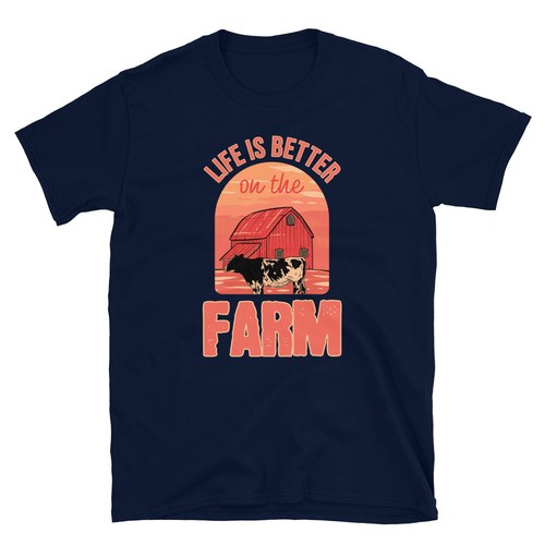 Farming Life Is Better On The Farm For Farmer T-shirt - Picture 3 of 3