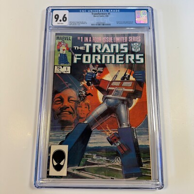 Transformers #1 CGC 9.6 WP Marvel Comics Bill Sienkiewicz Cover 1984