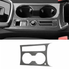 For Audi A3 2022-2023 Carbon Fiber Car Gear Water Cup Holder Panel Cover Trim