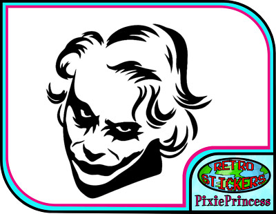 Batman Joker E Vinyl Aufkleber Wand Poster Kunst Schlafzimmer Auto Laptop Fenster Comic