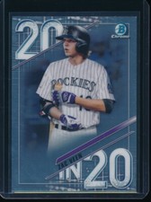 ZAC VEEN 2020 Bowman Chrome Draft 20 in 20 Rockies Rookie Card RC