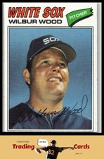 1977 Topps #198 Wilbur Wood Chicago White Sox Baseball Card VG/EX