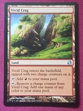 Magic The Gathering MODERN MASTERS 2013 VIVID CRAG land card MTG MM1