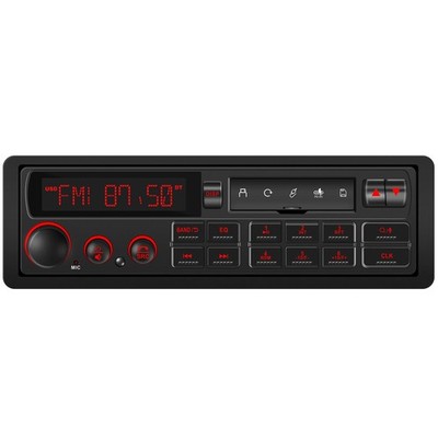 Single Din Retro Car Radio: European Style Stereo for Classic Vehicles -...