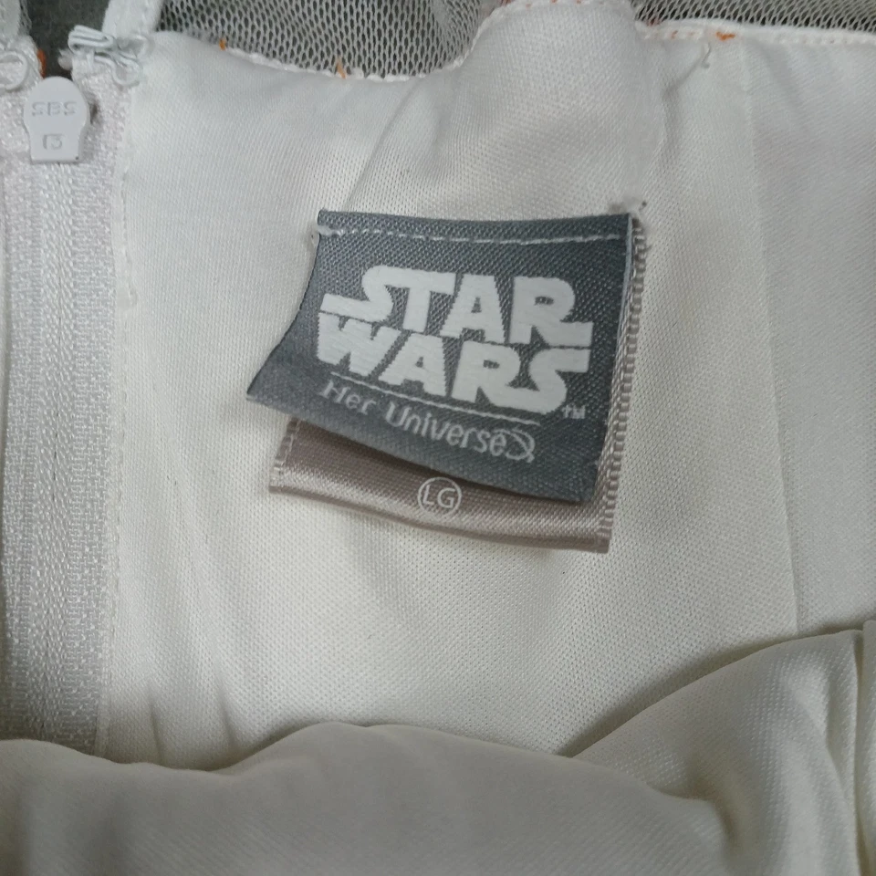 Her Universe Star Wars BB-8 Mujer Vestido Grande Blanco Naranja Disfraz Juegos con disfraces Foto 4 de 4