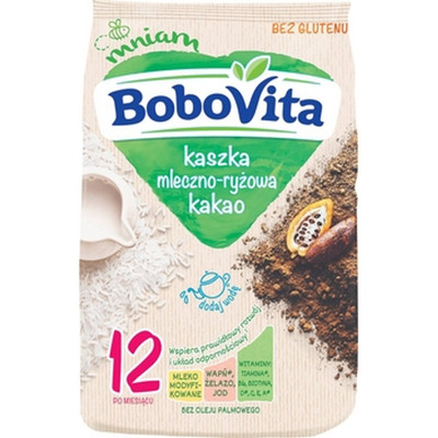 5900852061424 BoboVita Kaszka mleczno-ryżowa kakao po 12 miesiącu 230 g Nutricia