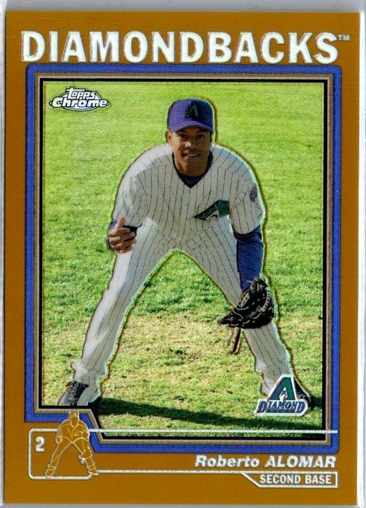 2004 Topps Chrome Roberto Alomar Gold Refractor #456