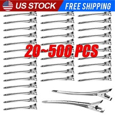 500x Silver Metal Duck Bill Hair Clips for Women -Hair Styling,Hair Coloring LOT
