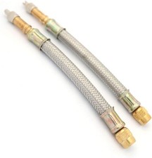 2pcs 6152mm Flexible Tyre Valve Stem Extension Adaptors Stainless Steel 2pcs 6152mm Flexible Tyre Valve Stem Extension Adaptors Stainless Steel