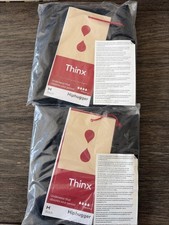 Thinx Hiphugger Leakproof Heavy Period Panties Size M Black - 2 pack