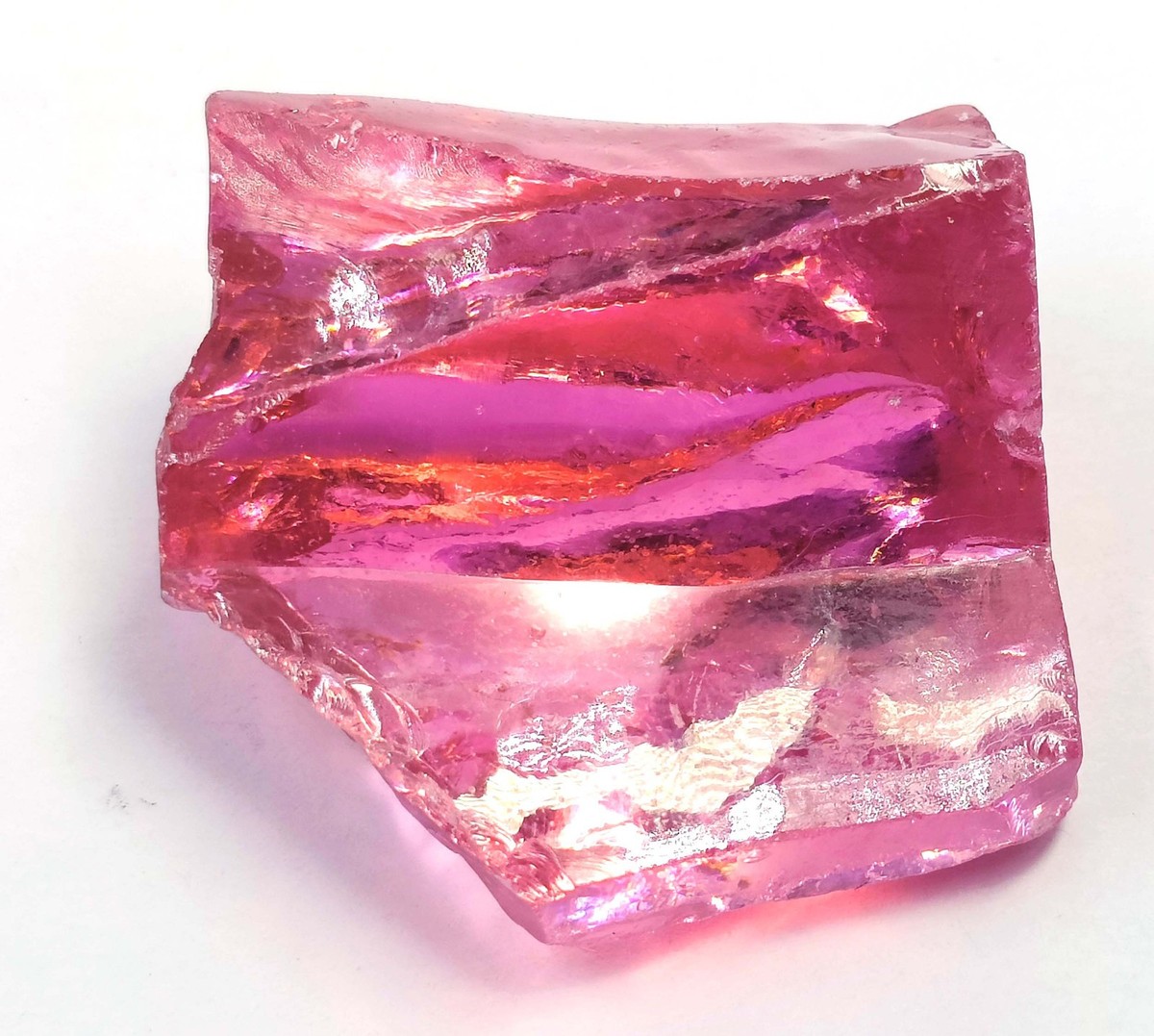 ピンク クレイジー アゲート インドネシア産 293.0 Ct Natural Pink Sapphire Africa Rough EGL Certified Loose