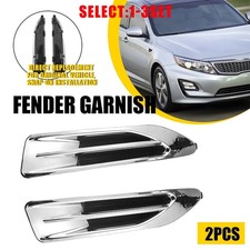 For Kia Optima Ex 2016 2017 18 Front Fender Garnish Side Chrome Molding Set 2-6x For Kia Optima Ex 2016 2017 18 Front Fender Garnish Side Chrome Molding Set 2-6x