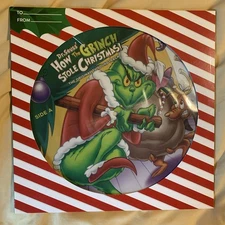 Dr. Seuss How the Grinch Stole Christmas Picture Disc Vinyl Record Album 2018