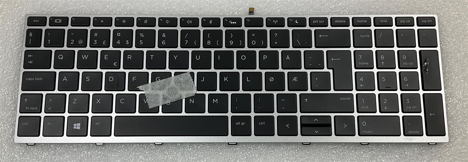 HP ProBook 650 G4 G5 L09595-091 L00741-091 Norwegian Norway Backlit Keyboard NEW