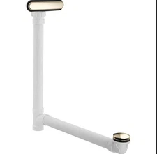 Kohler 7272-AF ClearFlo Slotted Overflow Bath Drain, Vibrant French Gold