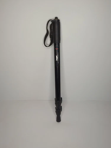 Bogen Manfrotto 3218 Black Aluminum Monopod ~ Made In Italy - Picture 1 of 7
