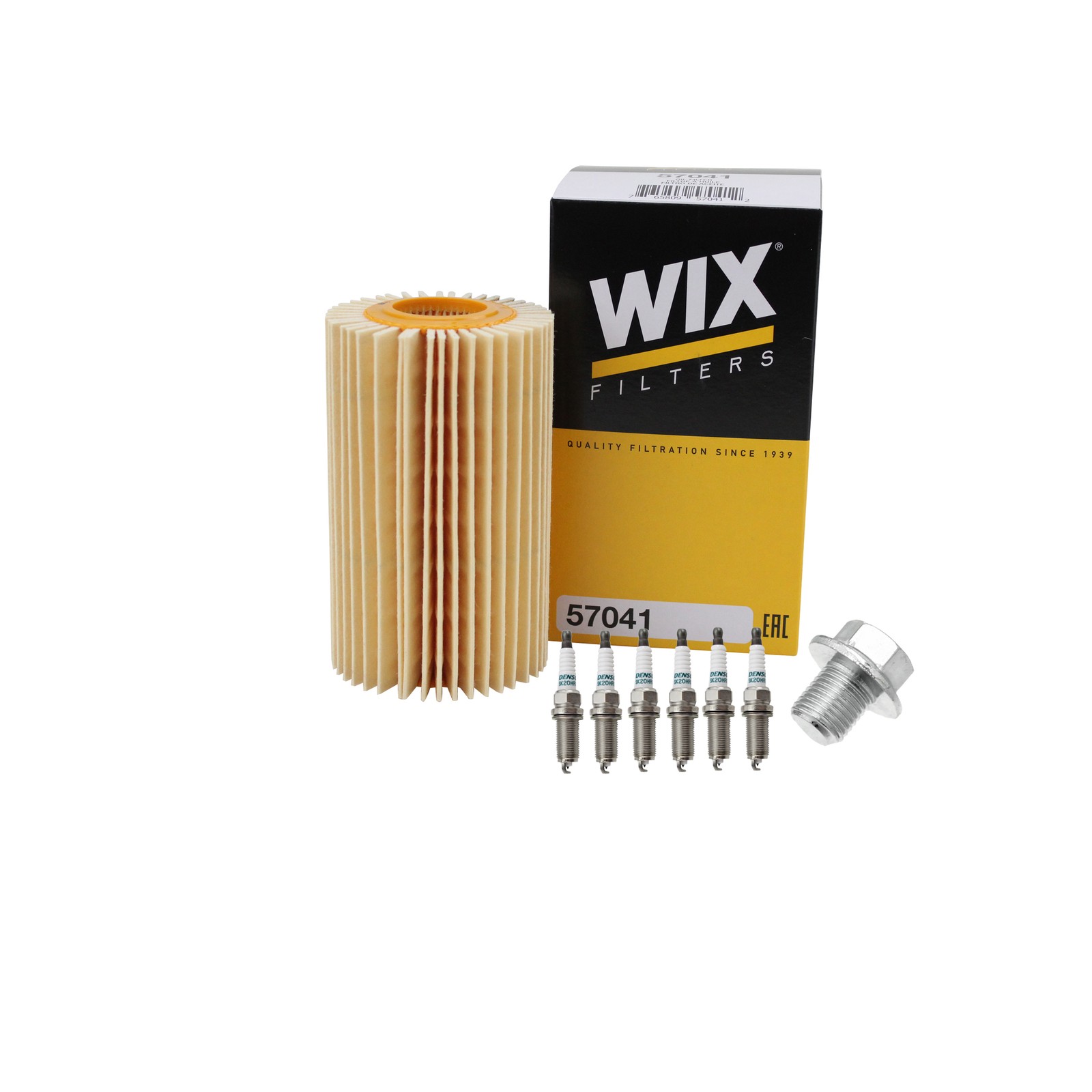 Wix Engine Oil Filter  Denso 8 Iridium LL Spark Plugs kit for Sequoia Tundra V8