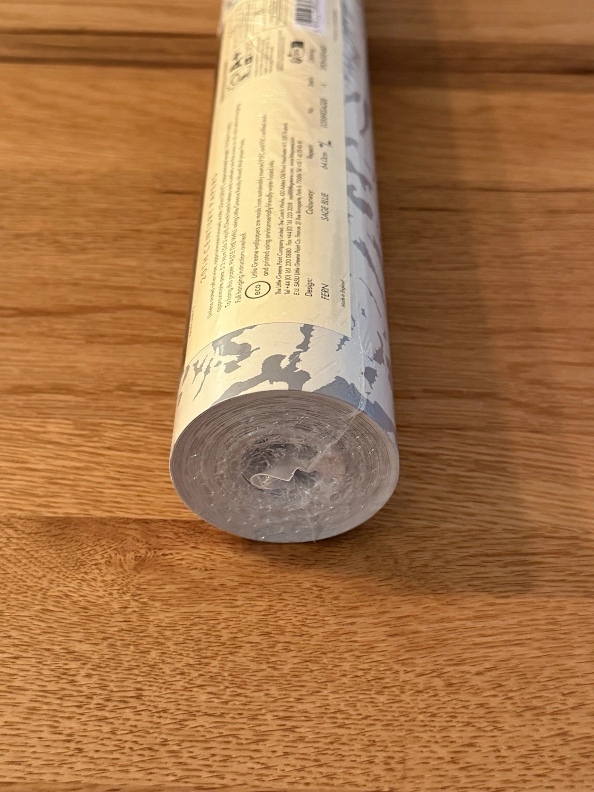 1 Roll Little Greene Wallpaper Fern Sage Blue 0288FESAGEB 10m x 52cm - Brand New 7