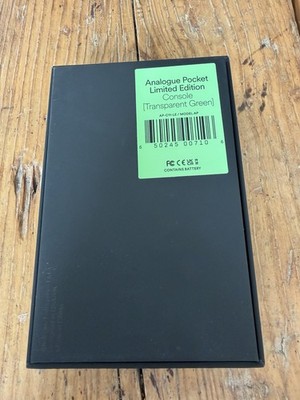 Analogue Pocket Limited Edition Transparent Green Handheld Console