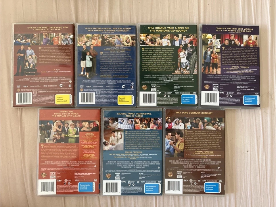 Two and a Half Men DVD Season 1 - 7 Region 4 - 1 2 3 4 5 6 7 - Image 2 of 2