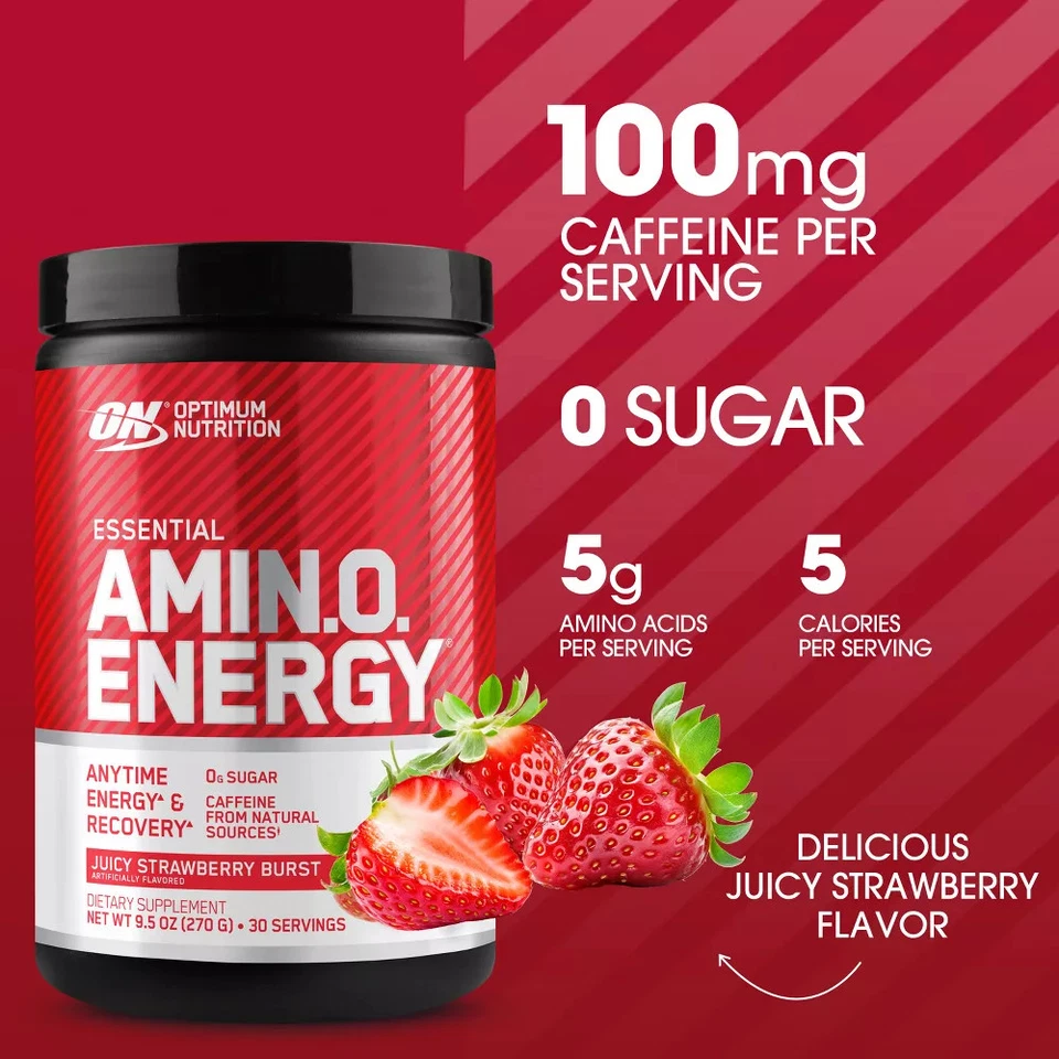 Suplemento energético Optimum Nutrition Preentrenamiento Amino Polvo Foto 2 de 3