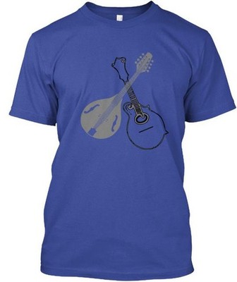 Two Mandolins T-Shirt Made in the USA Size S to 5XL