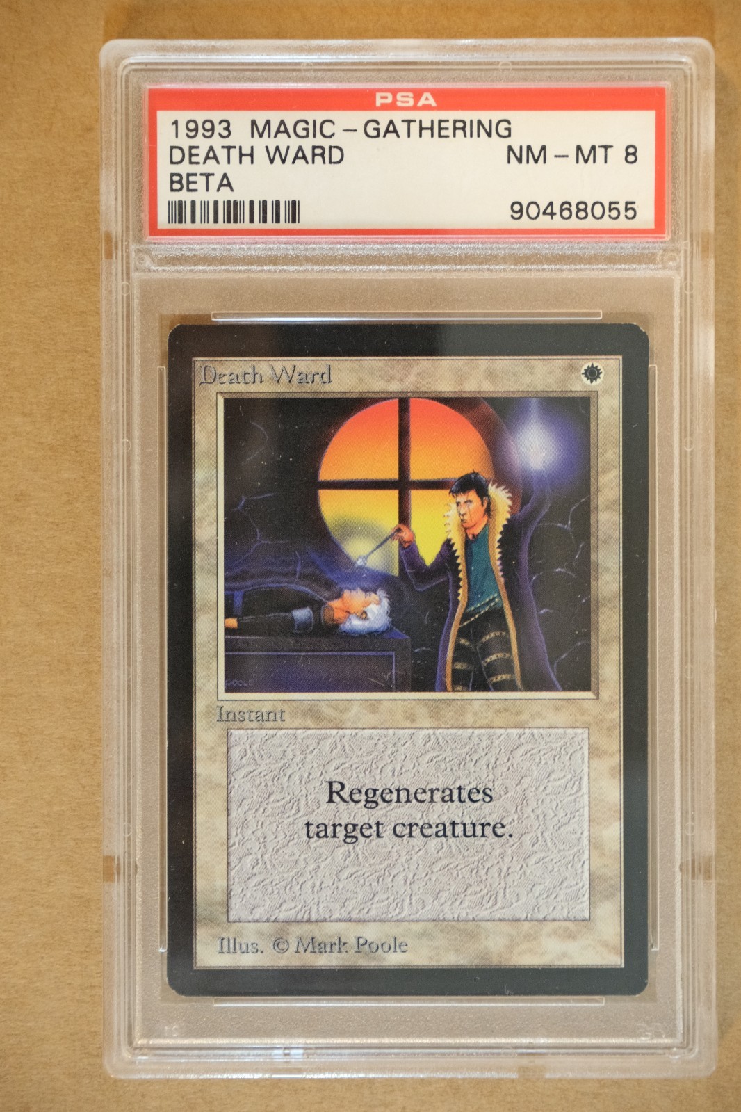 1993 Magic: The Gathering Beta Death Ward PSA 8 NM-MT Graded MTG Card #90468055 view 1