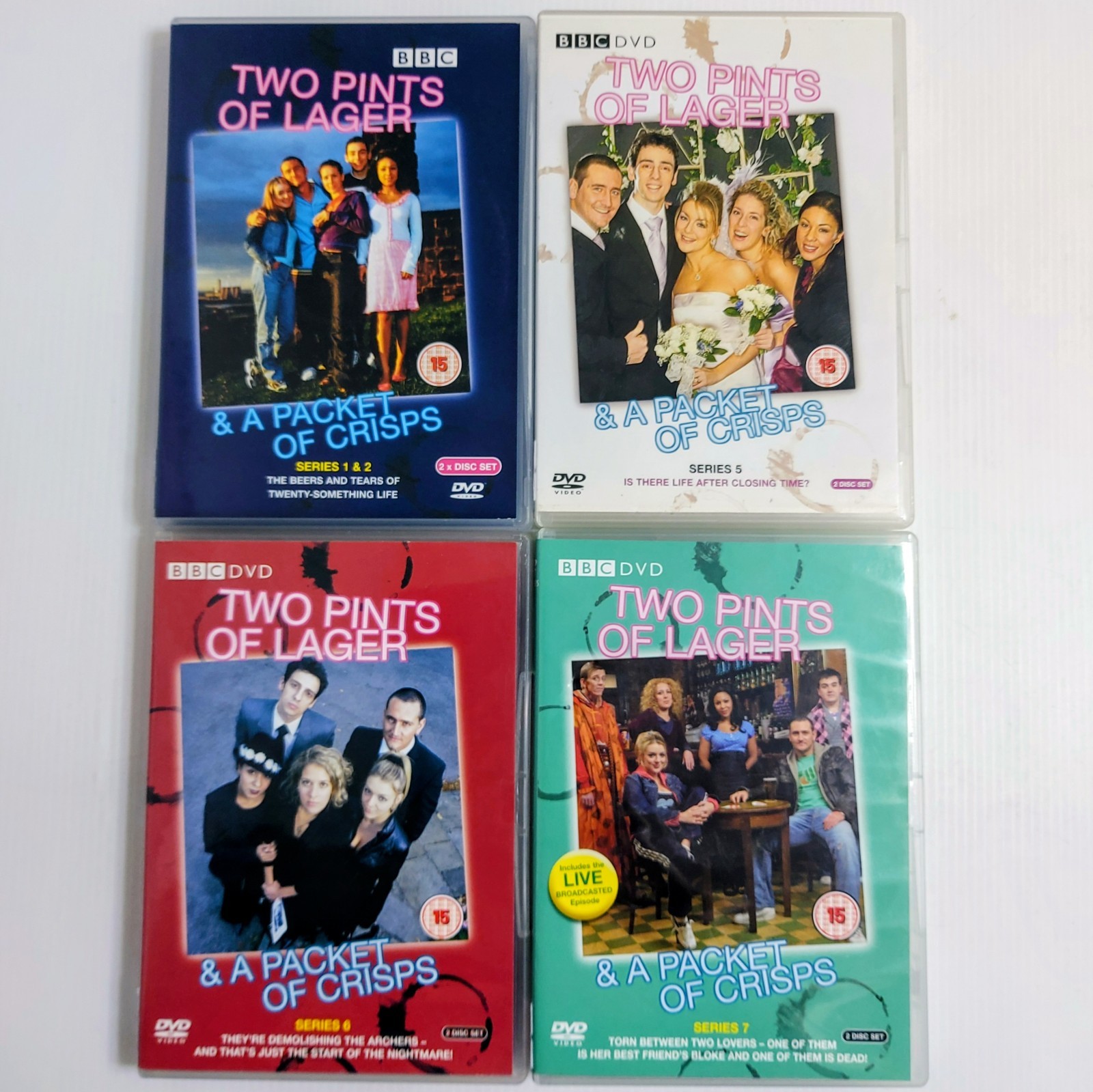Two Pints Of Lager DVD Bundle BBC Comedy Series 1 2 5 6 7 Sitcom Collection