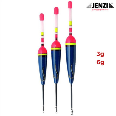 Jenzi Knicklicht Laufpose mit Wirbel Allroundpose Nachtangeln Zubehör 3g 6g