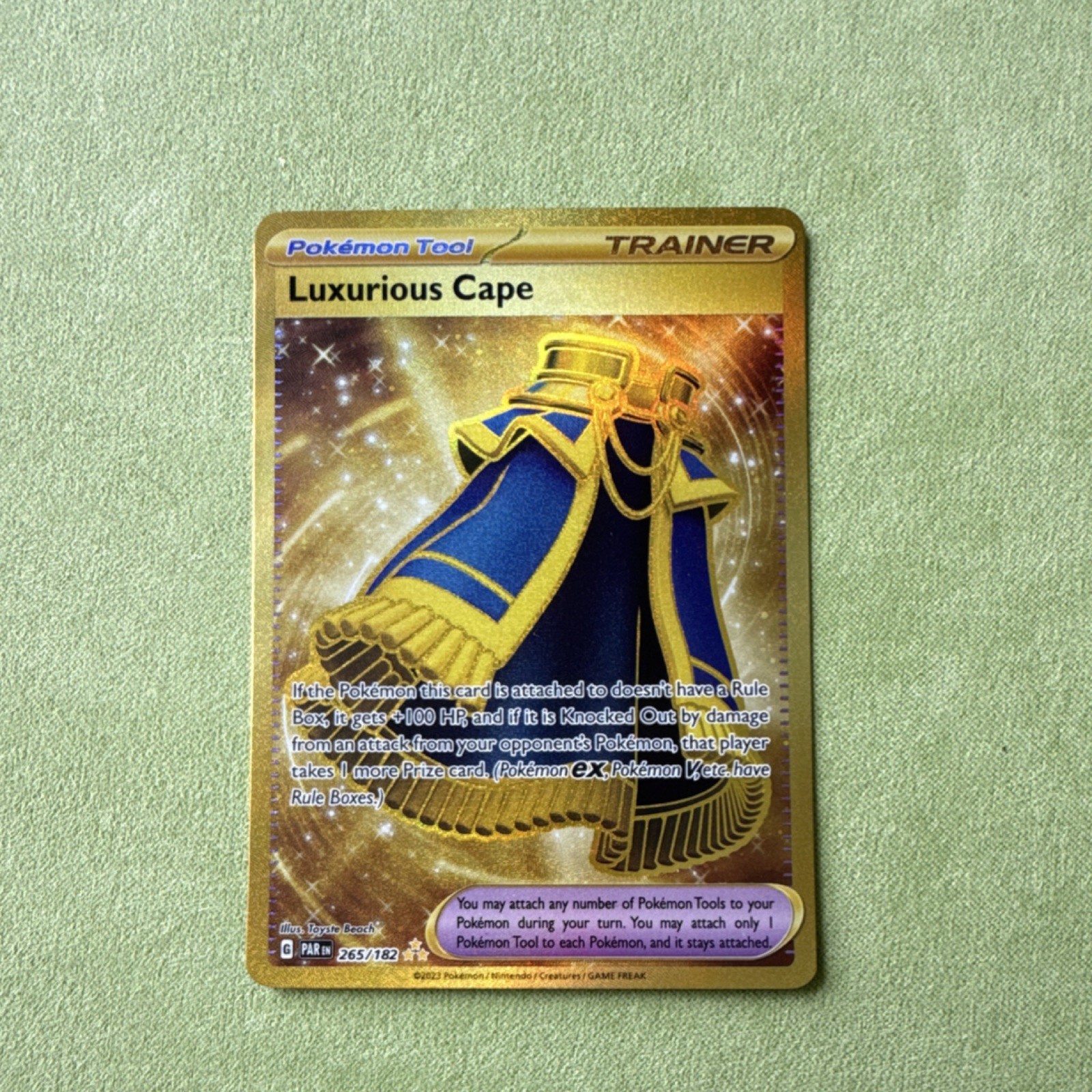 The Pokémon Company Luxurious Cape 265/182 SV04: Paradox Rift Hyper Rare Holo