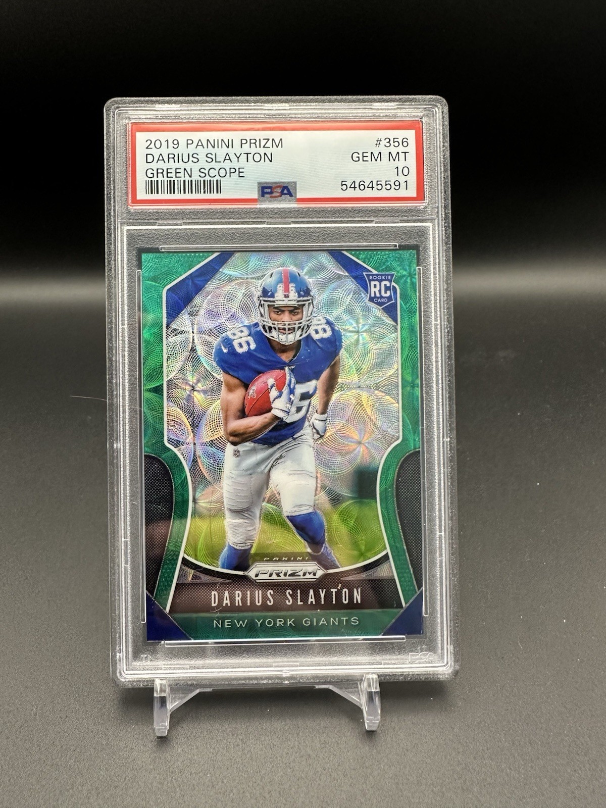 Darius Slayton Panini Prizm #356 Green Scope