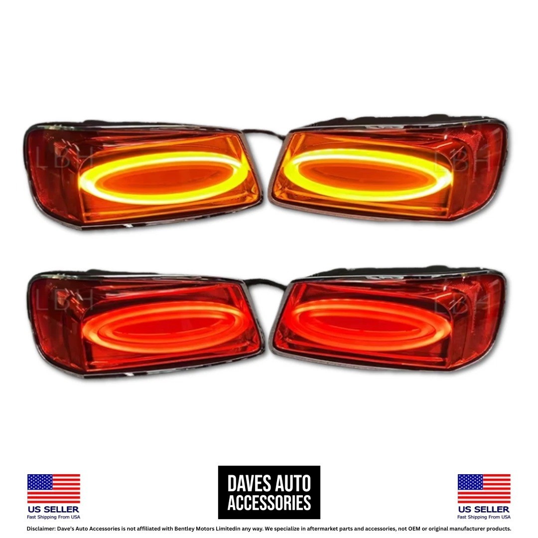 Rear LED Taillights Left Right for Bentley Flying Spur 2014-2018