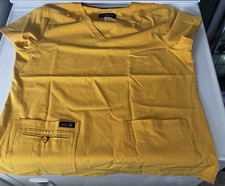 NWOT Koi Basics Yellow Scrub Top Women s Large