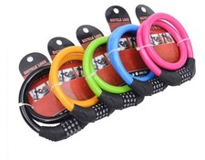 Bike Lock Padlock 4 Digit Password Combination Number Security Cable Chain