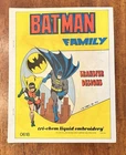 Vintage 1976 Batman Family transfer Iron-ons. Set Of 10 NOS Joker, Catwoman