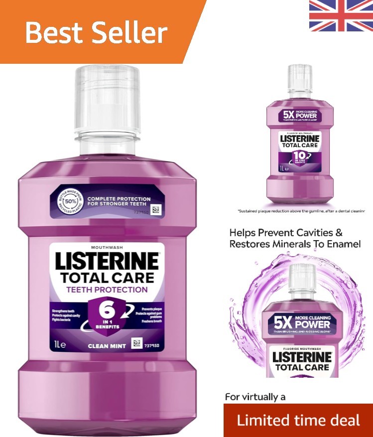 Listerine Total Care Antibacterial Mouthwash  (250-1000ml) Fast Ship UK