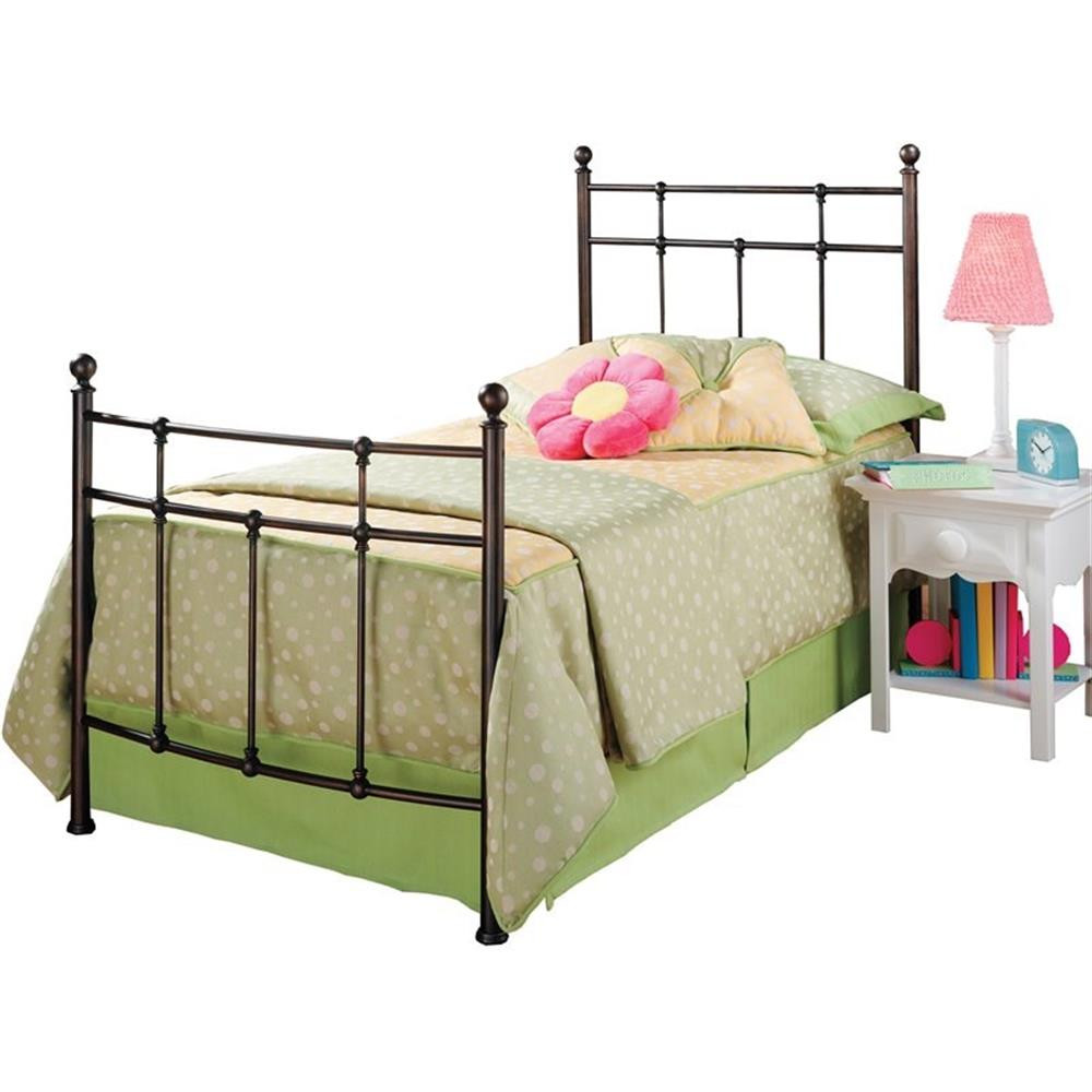 Hillsdale Providence Traditional Twin Metal Spindle Bed in A