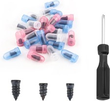 Pack of 30 with Plugs,Self-Service Tire Repair Plugs with Screwdriver for Tir...