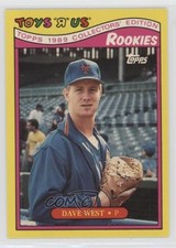 1989 Topps Toys R Us Rookies Box Set David West #33 0q3