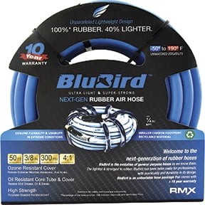 Резиновый воздушный шланг Blubird Blb BB3850 в сборе 3/8 дюйма x 50 футов