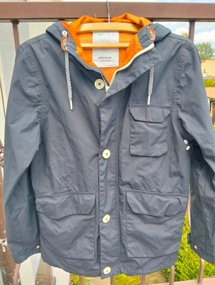 Elvine Bentley Jacket Men's Size S Navy Blue Hooded Lightweight Parka Sweden