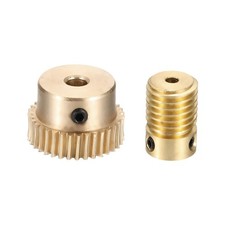Worm Gear Set 0.5 Module 1:35 Reduction Rate(Gear-4mm Bore, Rod 3mm Bore)