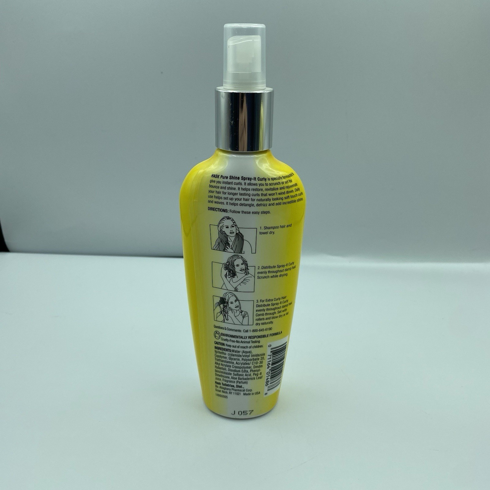 Hask Pure Shine Spray It Curly Instant Curls 8 Fl Oz Discontinued HTF