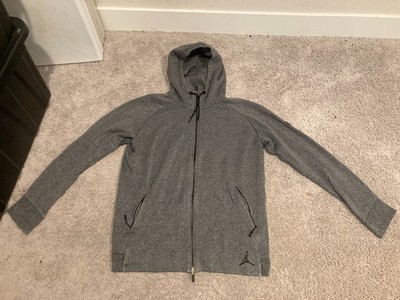 Jordan Icon Tech Fleece Hoodie Gray Men's XL Full Zip Nike