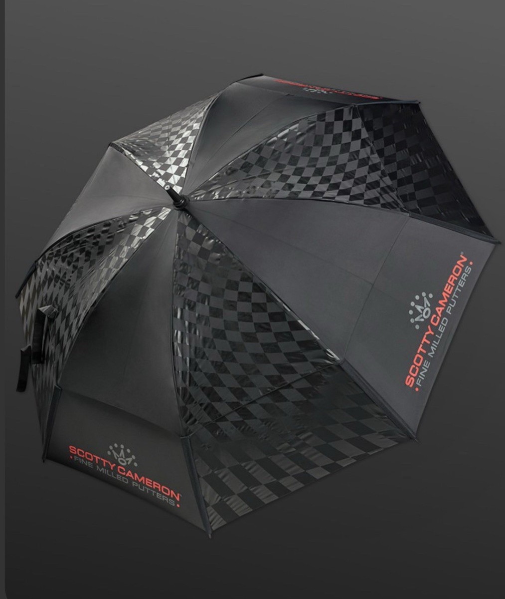 Scotty Cameron Titleist Speed Shop Checkered Golf Umbrella Black
